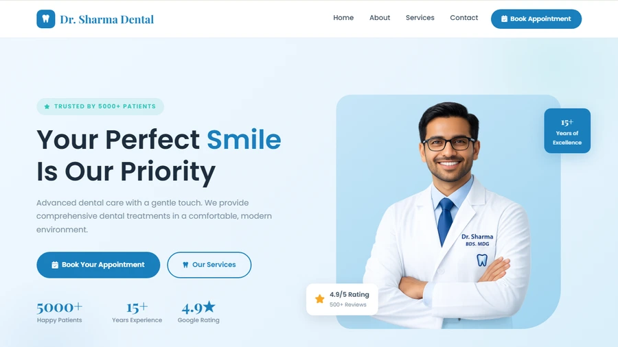 dental clinic website